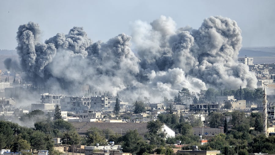 הפצצה בסוריה אילוסטרציה