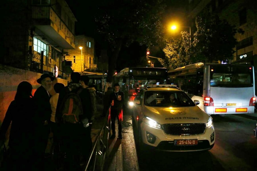 גם הלילה: המשטרה ממשיכה את הפעילות נגד רודפי חיילים חרדים בבירה