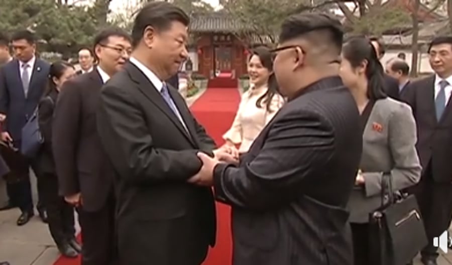 קים ג'ונג און ערך "ביקור לא רשמי" בסין