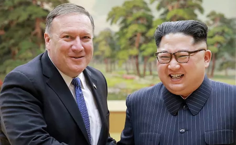 שליט צפון קוריאה עם פומפאו