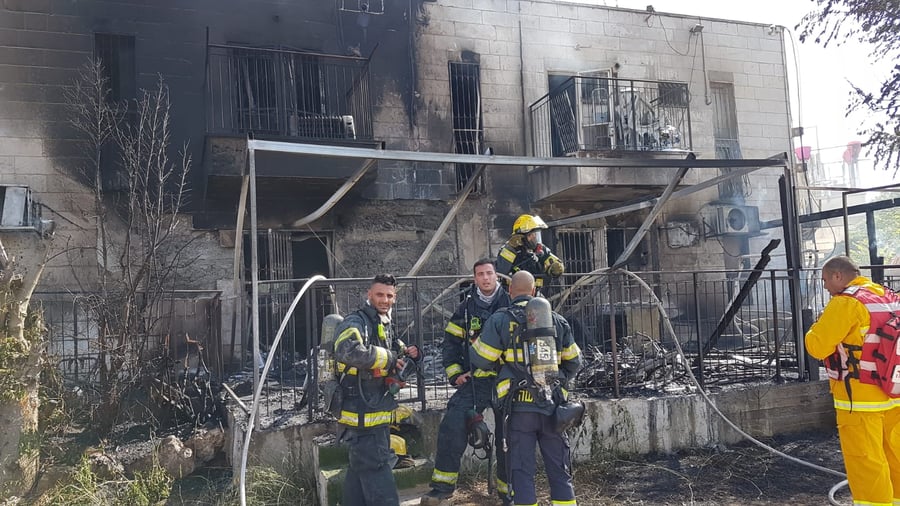 שריפה כילתה בתים בסנהדריה המורחבת