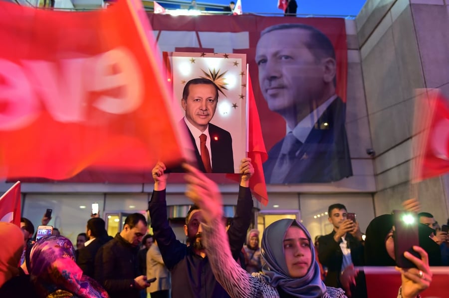 עצרת בחירות בטורקיה
