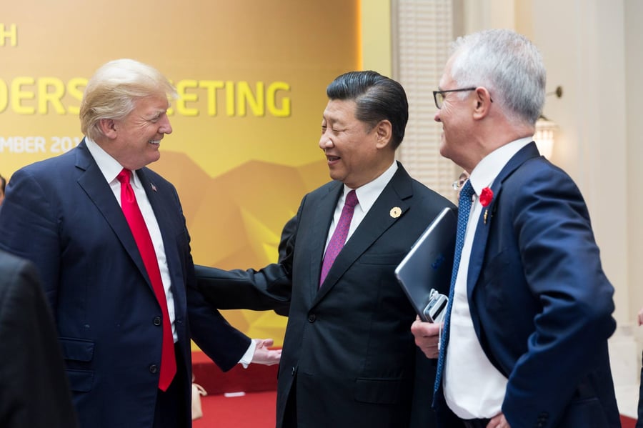 טראמפ עם שליט סין