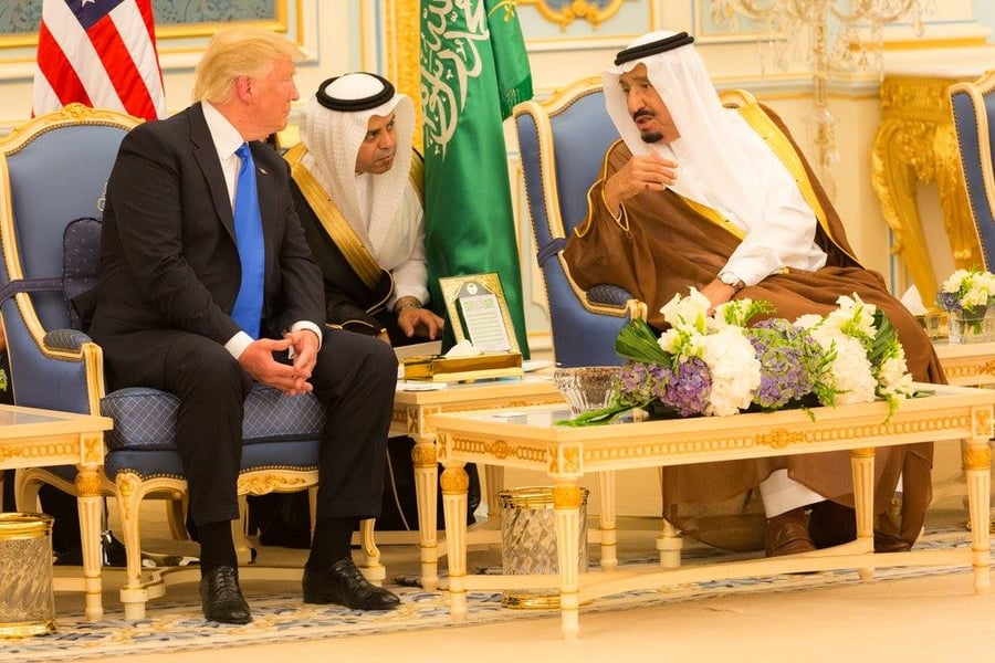 טראמפ והמלך הסעודי