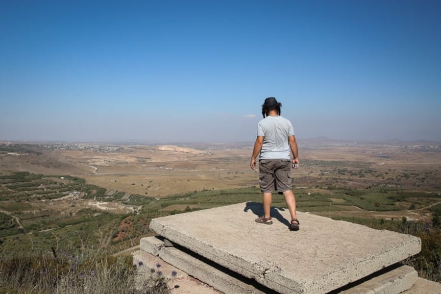 תצפית לגולן הסורי משטח ישראל