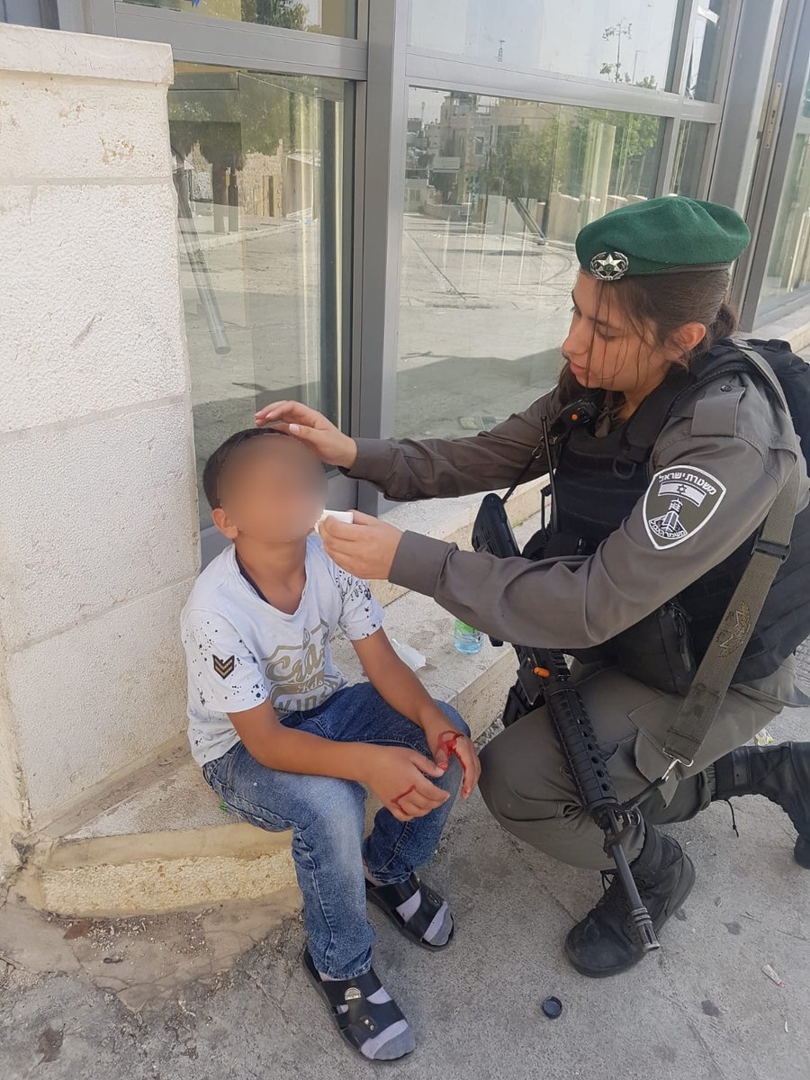 החובשת הישראלית הצילה את הילד הערבי