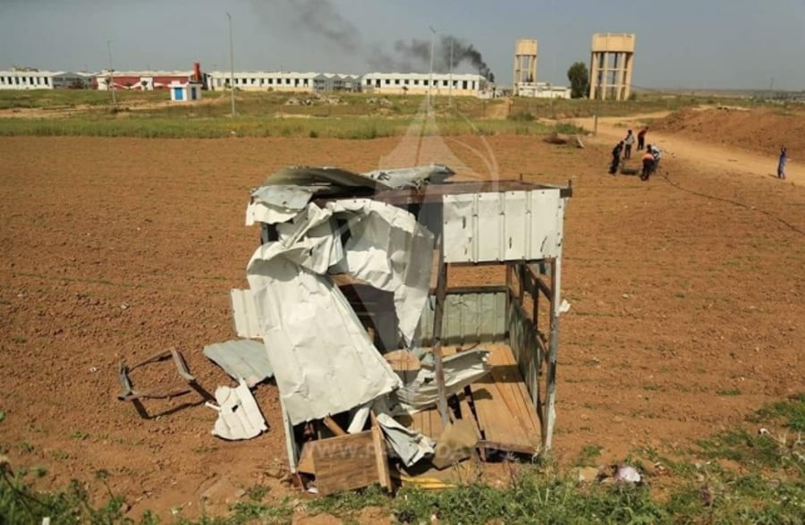 עמדת חמאס שהופצצה בחודש שעבר