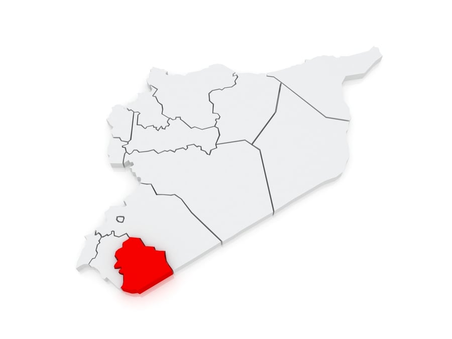 מחוז א-סווידא במפת סוריה