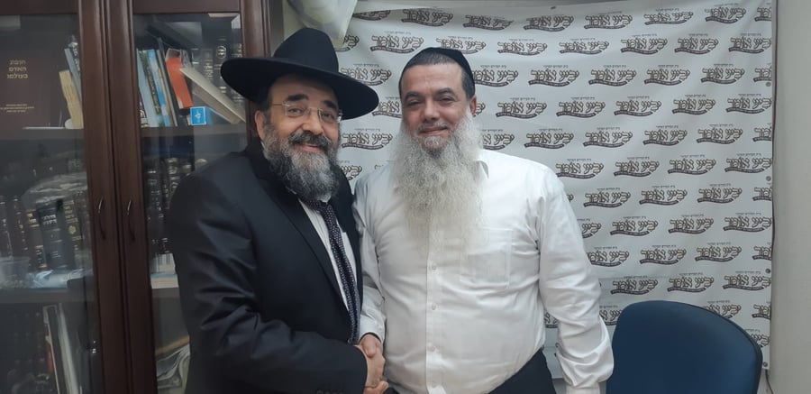 הרב יגאל כהן עם יו"ר ש"ס בבני ברק