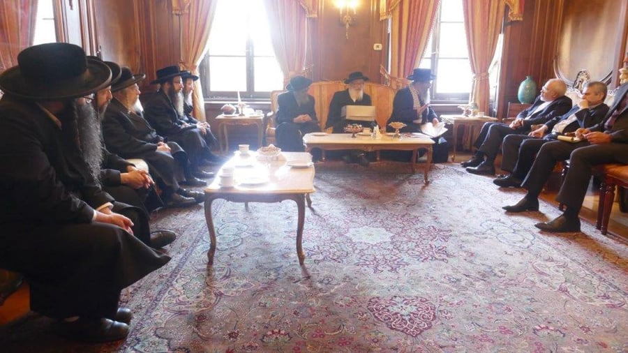 רבני נטורי קרתא נפגשו עם שר החוץ האיראני מוחמד זריף
