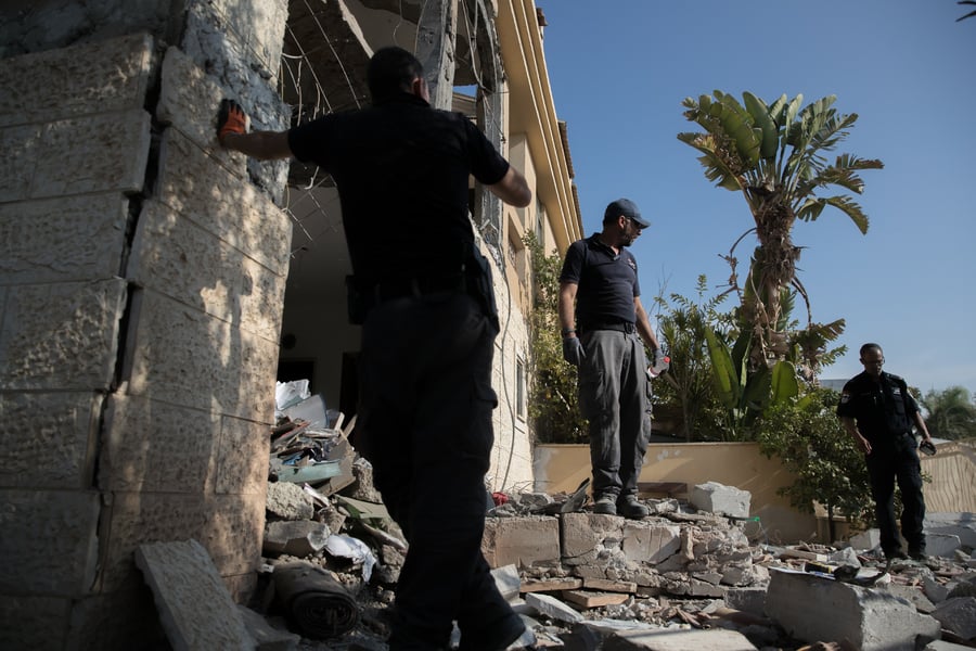 תיעוד: זירת ההרס בבית המגורים בבאר שבע