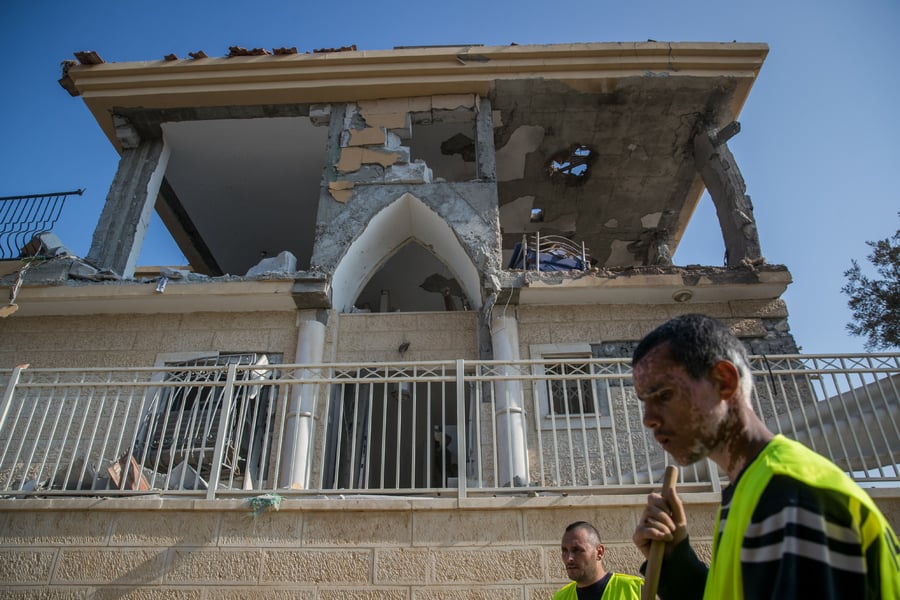 תיעוד: זירת ההרס בבית המגורים בבאר שבע