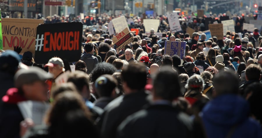 הפגנה נגד חוקי הנשק בניו יורק