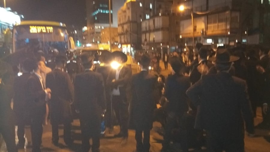 הפגנה על מעצר אלישיב. ארכיון
