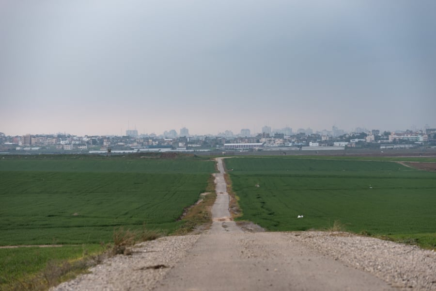 השדות הסמוכים לגבול ישראל ליד עזה