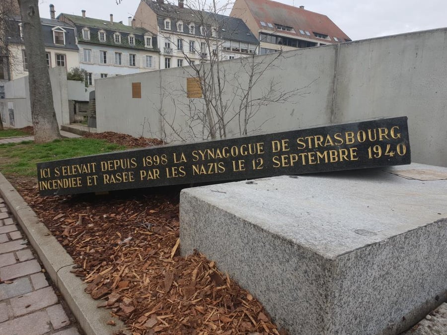 צרפת: הושחתה אנדרטה לזכר בית כנסת