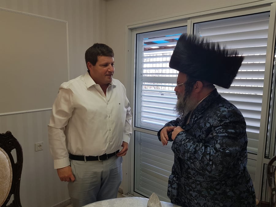 ביקור חג: ראש העיר רמי גרינברג נועד עם הגאון רבי מרדכי רבינוביץ