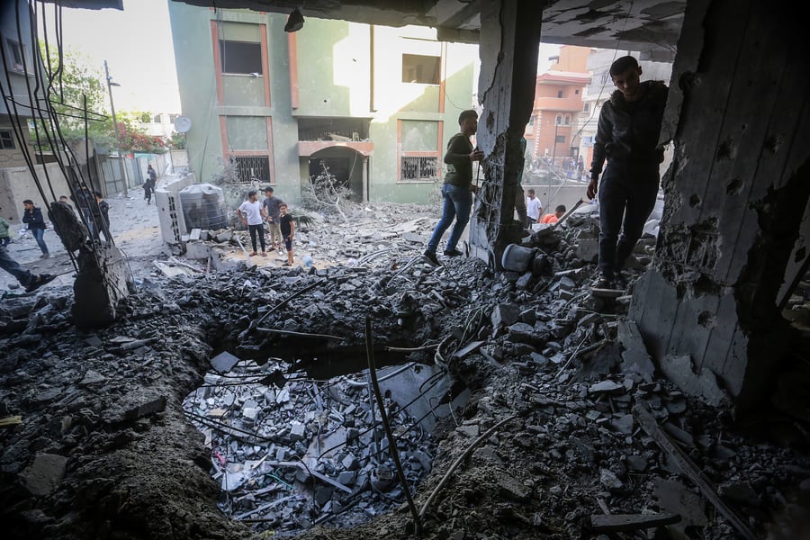 350 יעדי טרור, הרס רב: צפו בגלריה מרצועת עזה