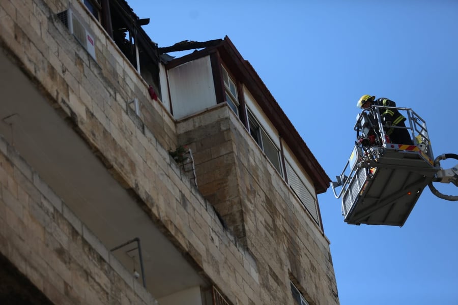 גבר בן 50 נפצע קשה מאוד בשריפה בירושלים