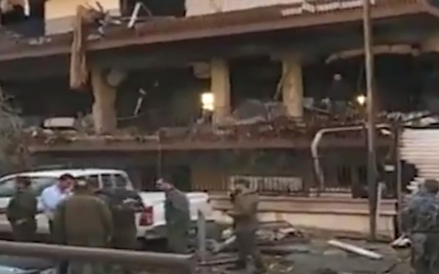 הבניין שהותקף בסוריה