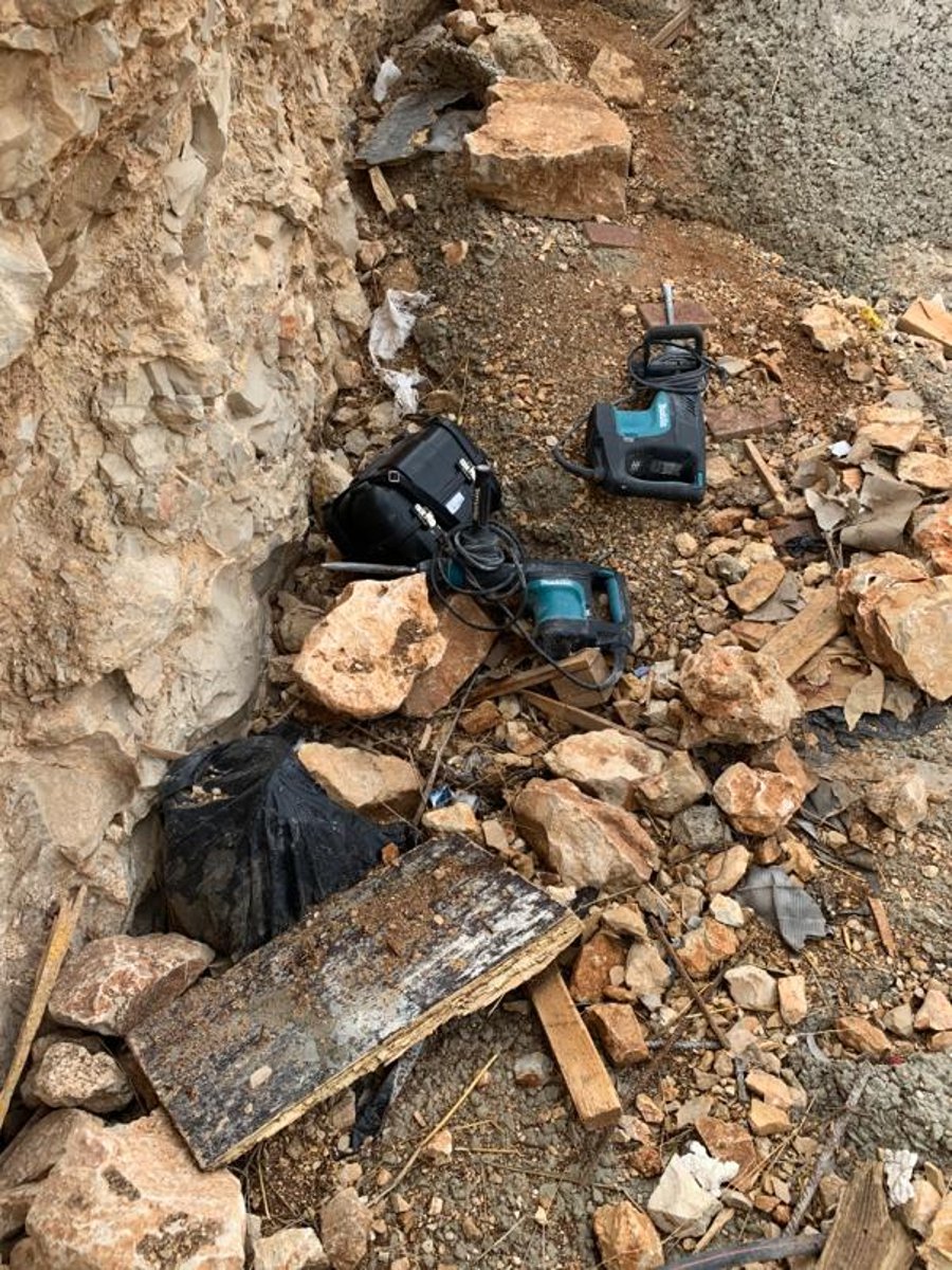 הפלסטיני נתפס גונב ממחסנים באתרי בנייה