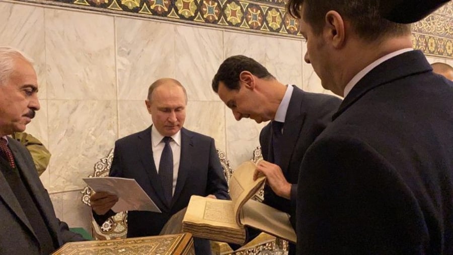 הפתעה בסוריה: פוטין הגיע לפגוש את אסד