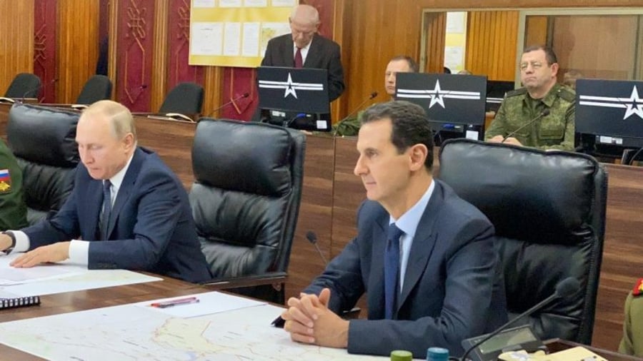 הפתעה בסוריה: פוטין הגיע לפגוש את אסד