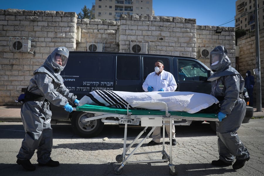 תיעוד עצוב: הלוויית חולה קורונה בישראל