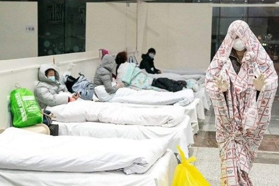 בית חולים סיני בעיצומה של המגפה