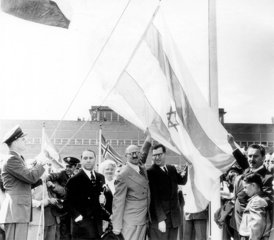 טקס הכרזת האו"ם על כינונה של מדינתישראל, בניו יורק, ארה"ב בשנת 1947