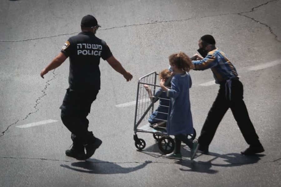 שוטר וחרדים, בירושלים