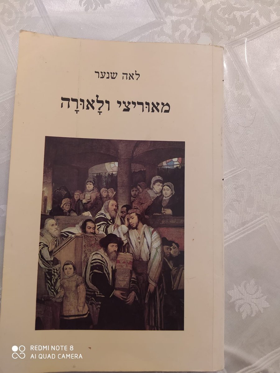 הספר שנכתב על הציור "יהודים מתפללים ביום כיפור בבית כנסת" ( באדיבות יראת לוי