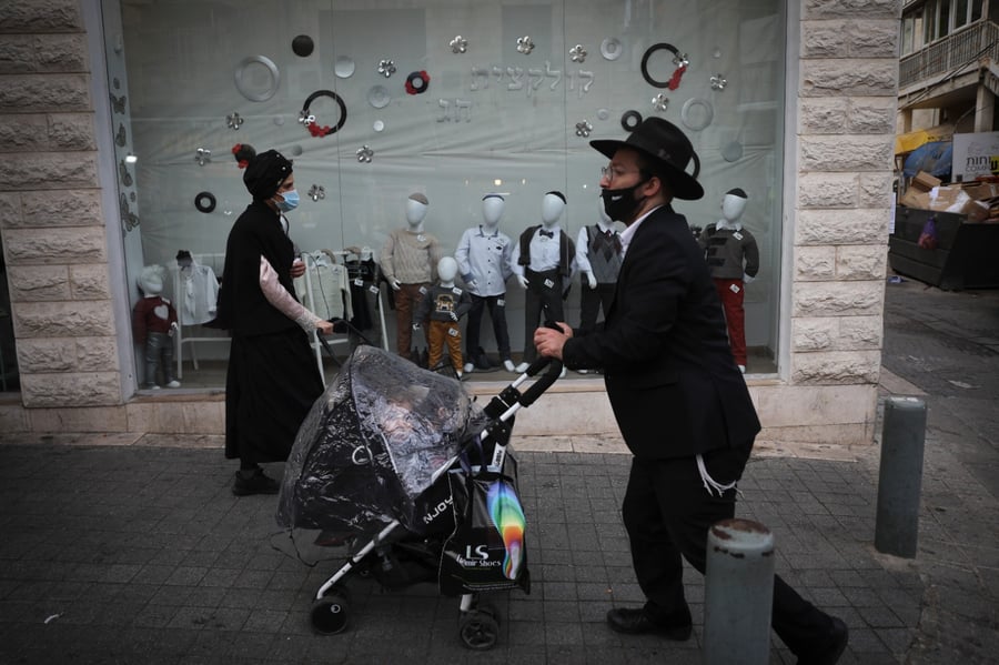 קורונה וחורף: גלריה מרחובות העיר ירושלים