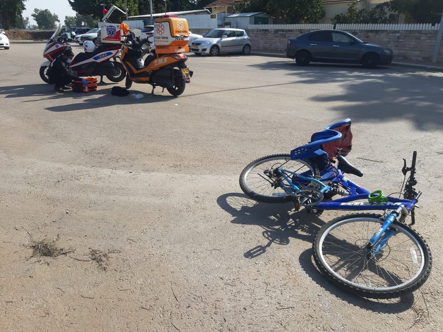 בן 12 שרכב על אופניים נפצע בינוני בתאונה עצמית