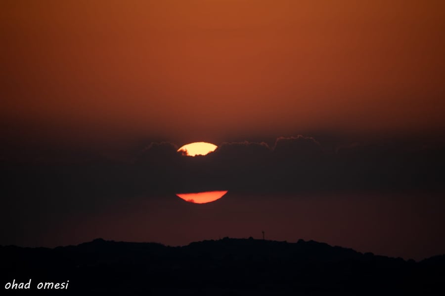 מרהיב: הזריחה הבוקר בהר הגעש הישראלי