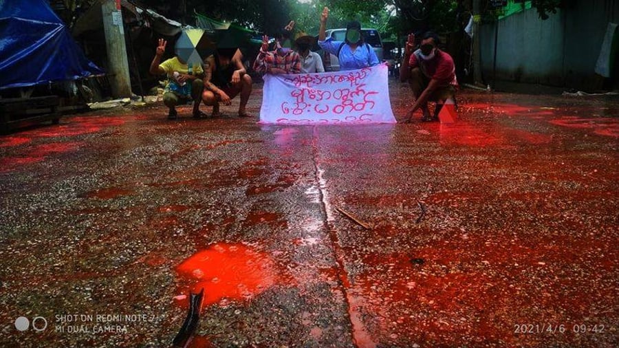 הפגנות כנגד הטבח במיאנמר