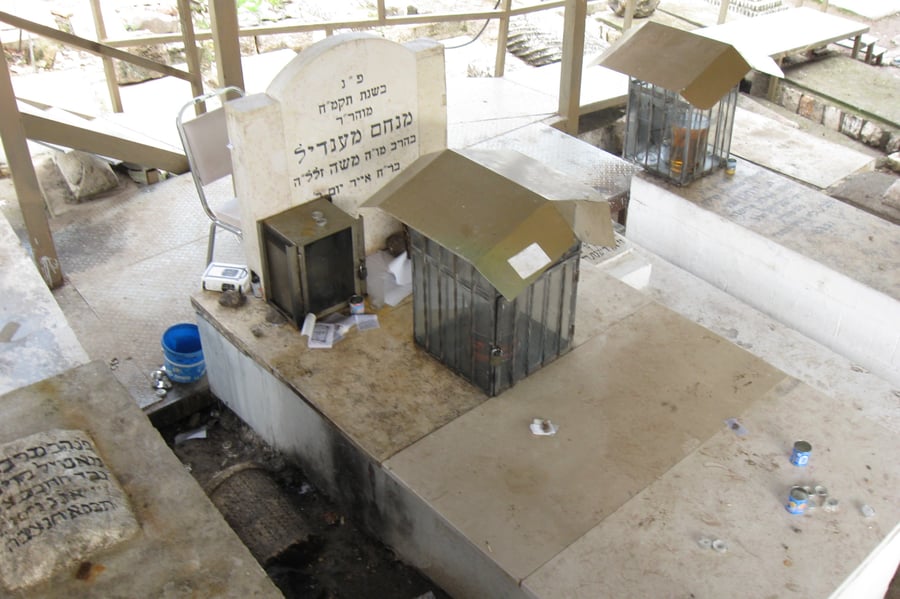 קברו של רבי מנחם מנדל מוִויטֵבְּסְק בטבריה