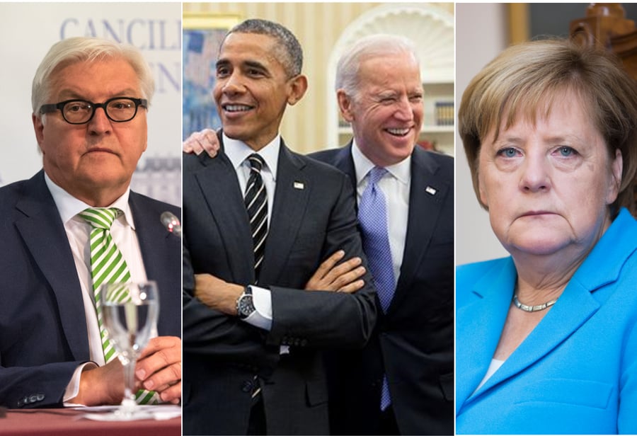 קצלרית גרמניה מרקל, נשיא גרמניה, אובמה וביידן
