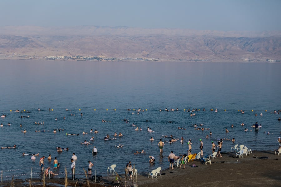 צלם 'כיכר' תיעד: ים המלח במלוא הדרו; צפו