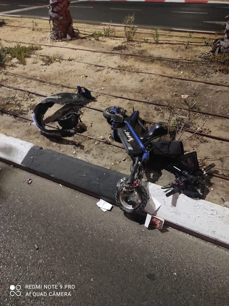 רוכב קורקינט חשמלי נפצע אנוש בתאונה
