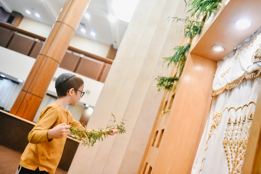 הושענא רבה בבית הכנסת המרכזי במוסקבה