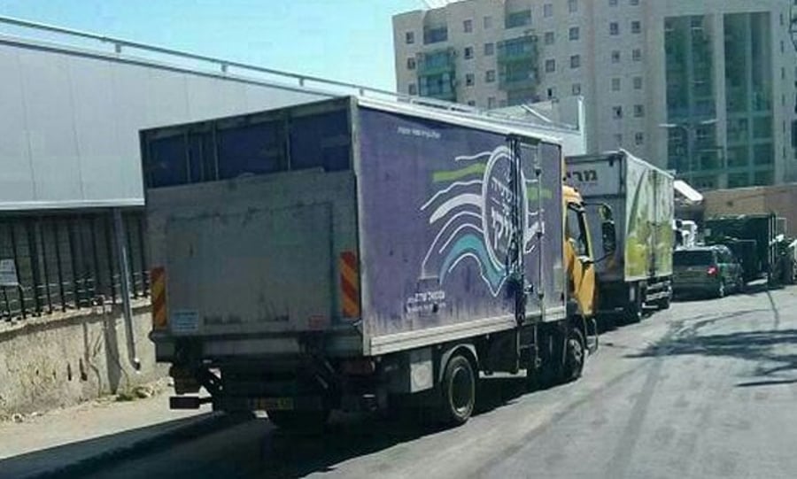 משאית בירושלים, צילום אילוסטרציה