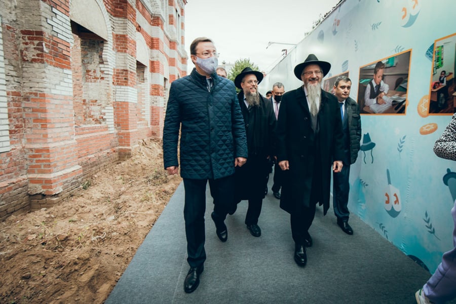 הונחה אבן פינה לשחזור בית הכנסת הגדול במרכז העיר סמרה
