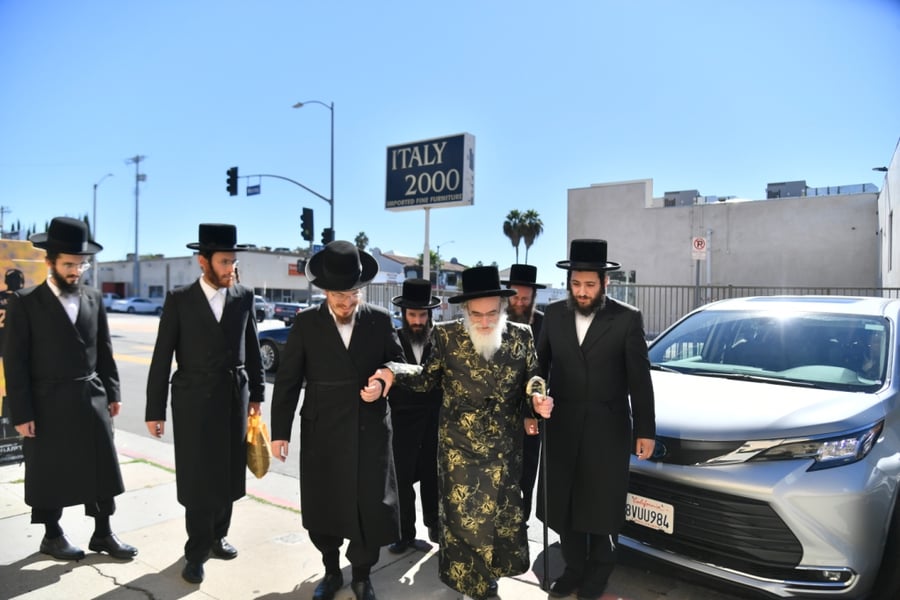 לטובת המוסדות בישראל: ביקורו של האדמו"ר מויז'ניץ בלוס אנג'לס