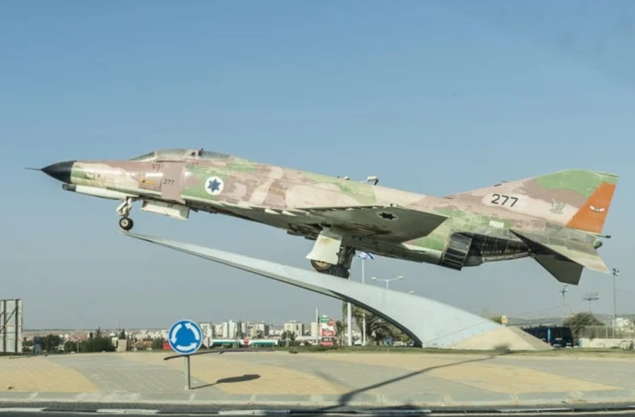מטוס F15 בבאר שבע
