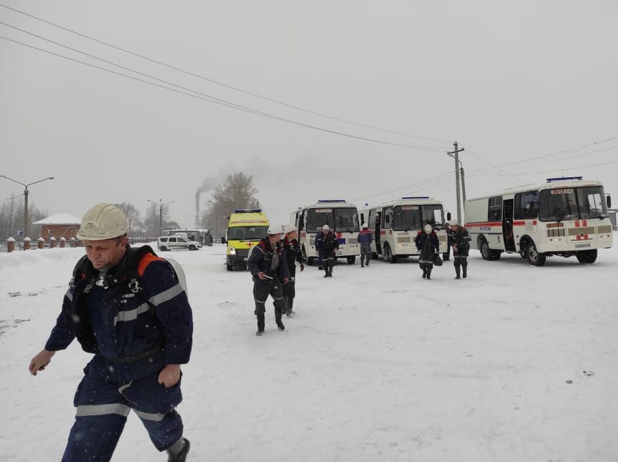 טרגדיה בסיביר: 52 בני אדם נהרגו במכרה