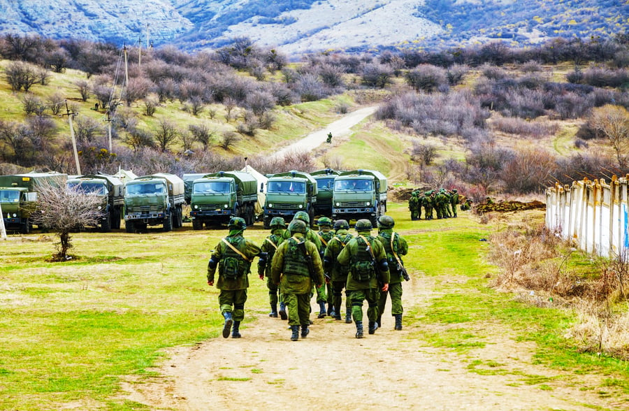 חיילים רוסים בפלישה לחצי האי קרים האוקראיני, 2014