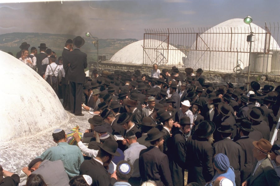 חגיגות ל"ג בעומר בהר מירון, ב-1990