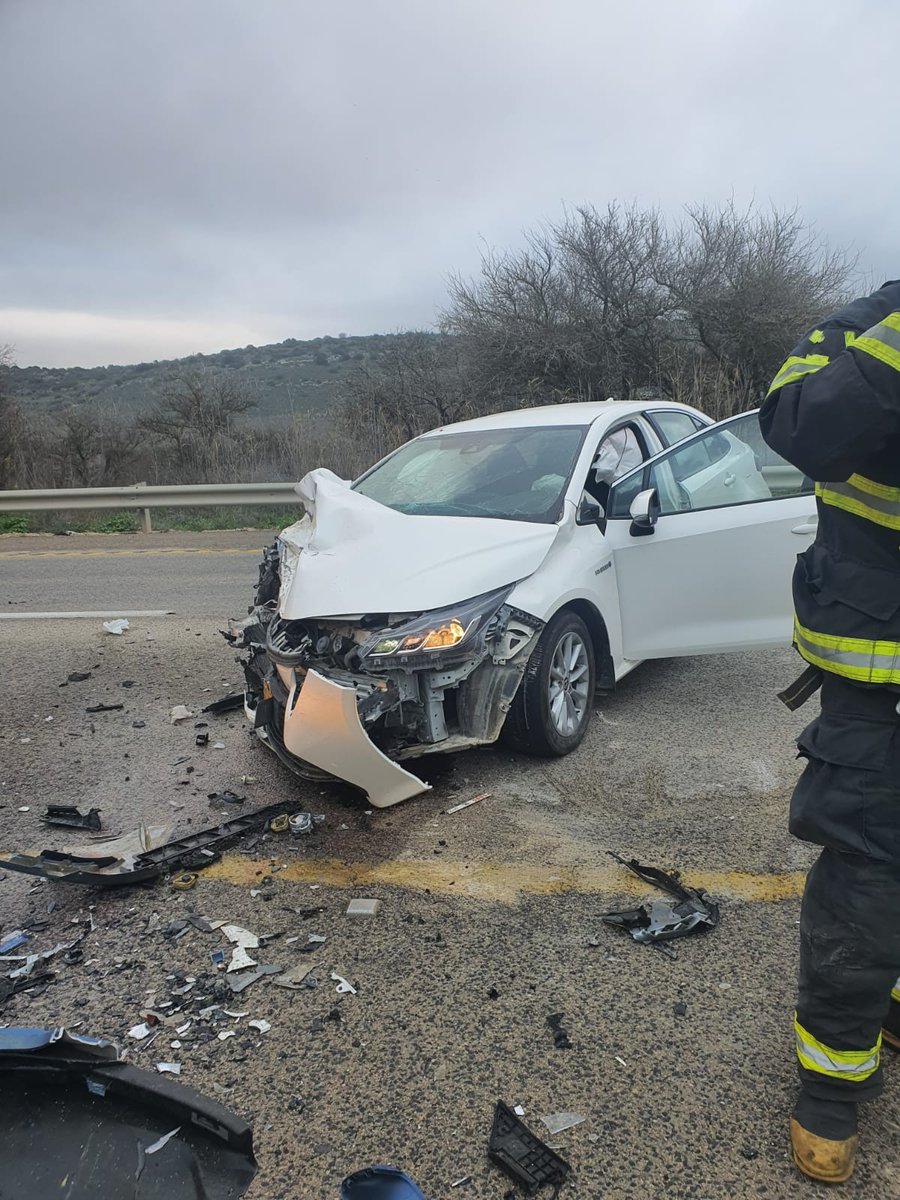 שני נפגעים בינוני וקל - בתאונה בכביש 375