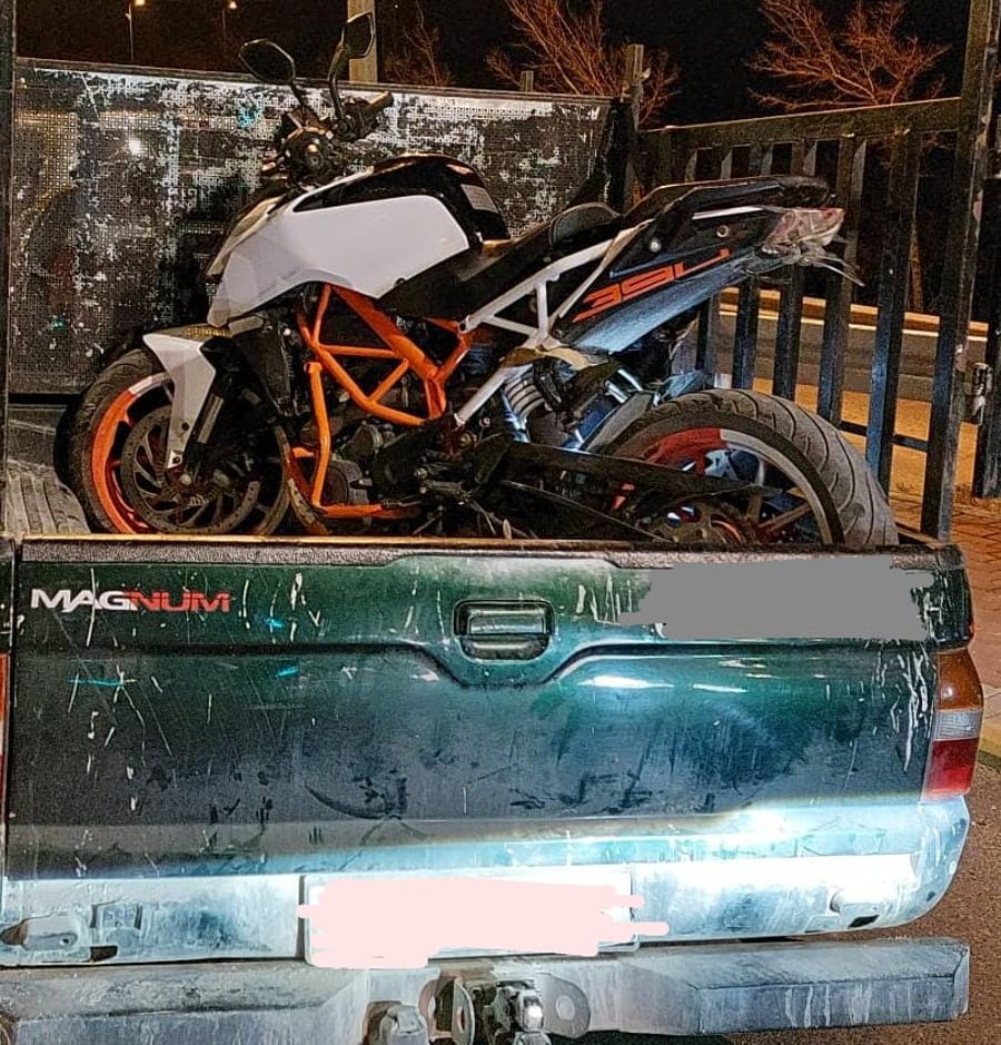 חשוד פלסטיני הוביל אופנוע גנוב - ונעצר